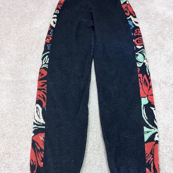 Piper & Scoot The Gadot Jogger Women’s Black Floral Pull On Knit Size Small - Picture 7 of 11